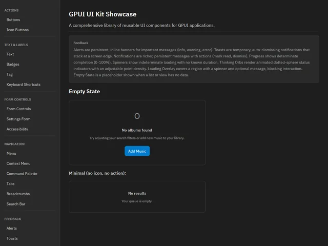 UI Kit Showcase — Empty State