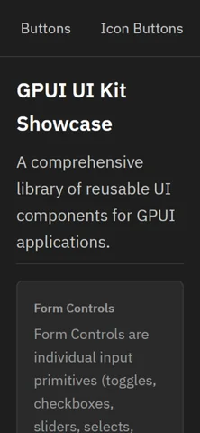 UI Kit Showcase — Form Controls