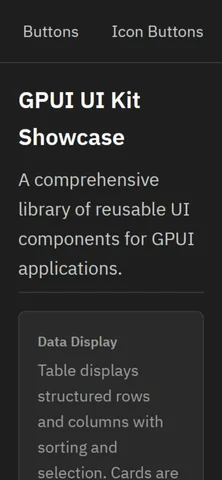 UI Kit Showcase — Table