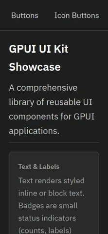 UI Kit Showcase — Text