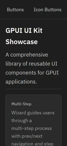UI Kit Showcase — Workflow